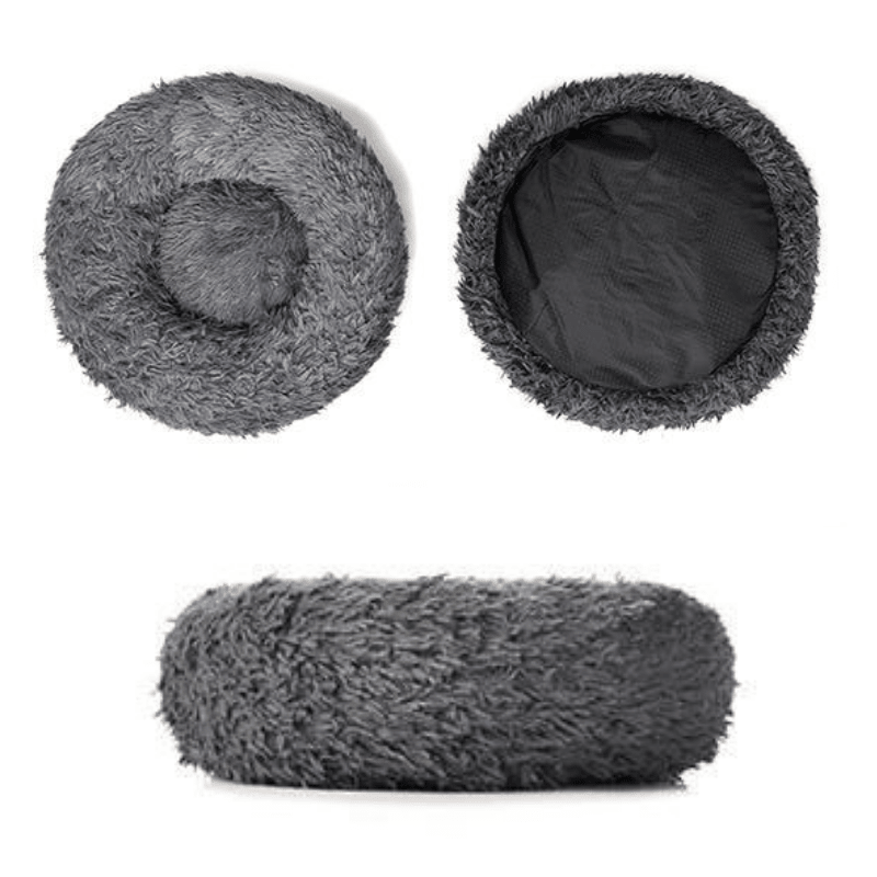 Comfy Anti - Anxiety Calming Dog &amp; Cat Donut Bed | Fluffy Dog Bed - Pawtique