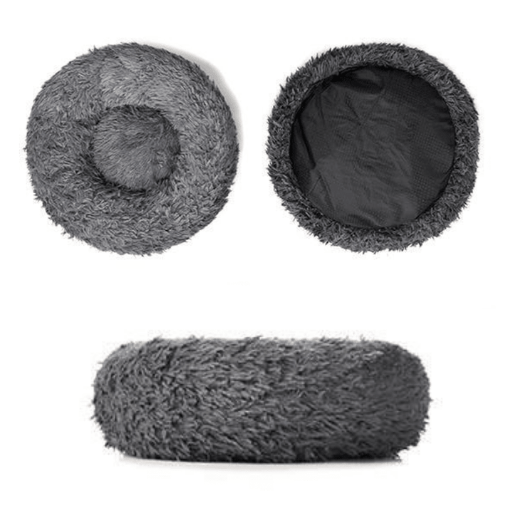 Comfy Anti - Anxiety Calming Dog &amp; Cat Donut Bed | Fluffy Dog Bed - Pawtique