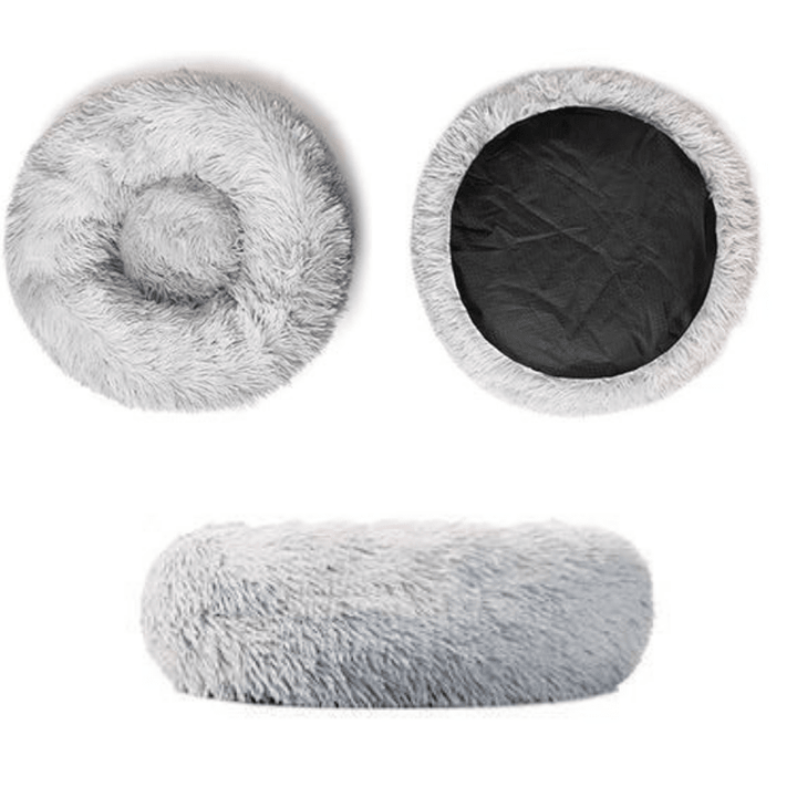 Comfy Anti - Anxiety Calming Dog &amp; Cat Donut Bed | Fluffy Dog Bed - Pawtique