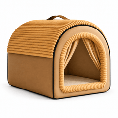 Cozy Cottage Enclosed Dog Bed - Pawtique