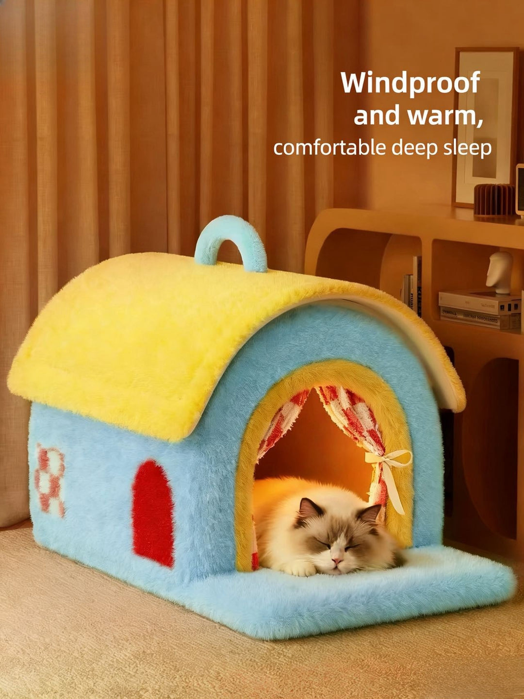 Cozy House Cat Bed - Pawtique