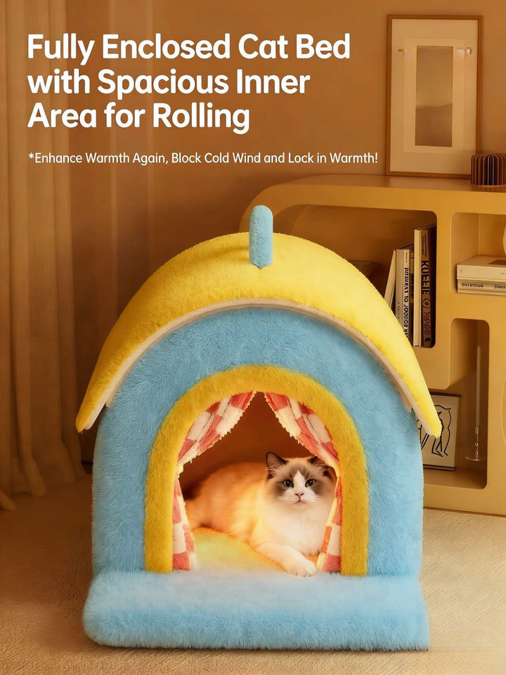 Cozy House Cat Bed - Pawtique