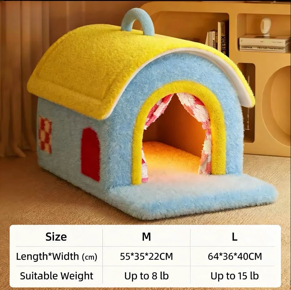 Cozy House Cat Bed - Pawtique