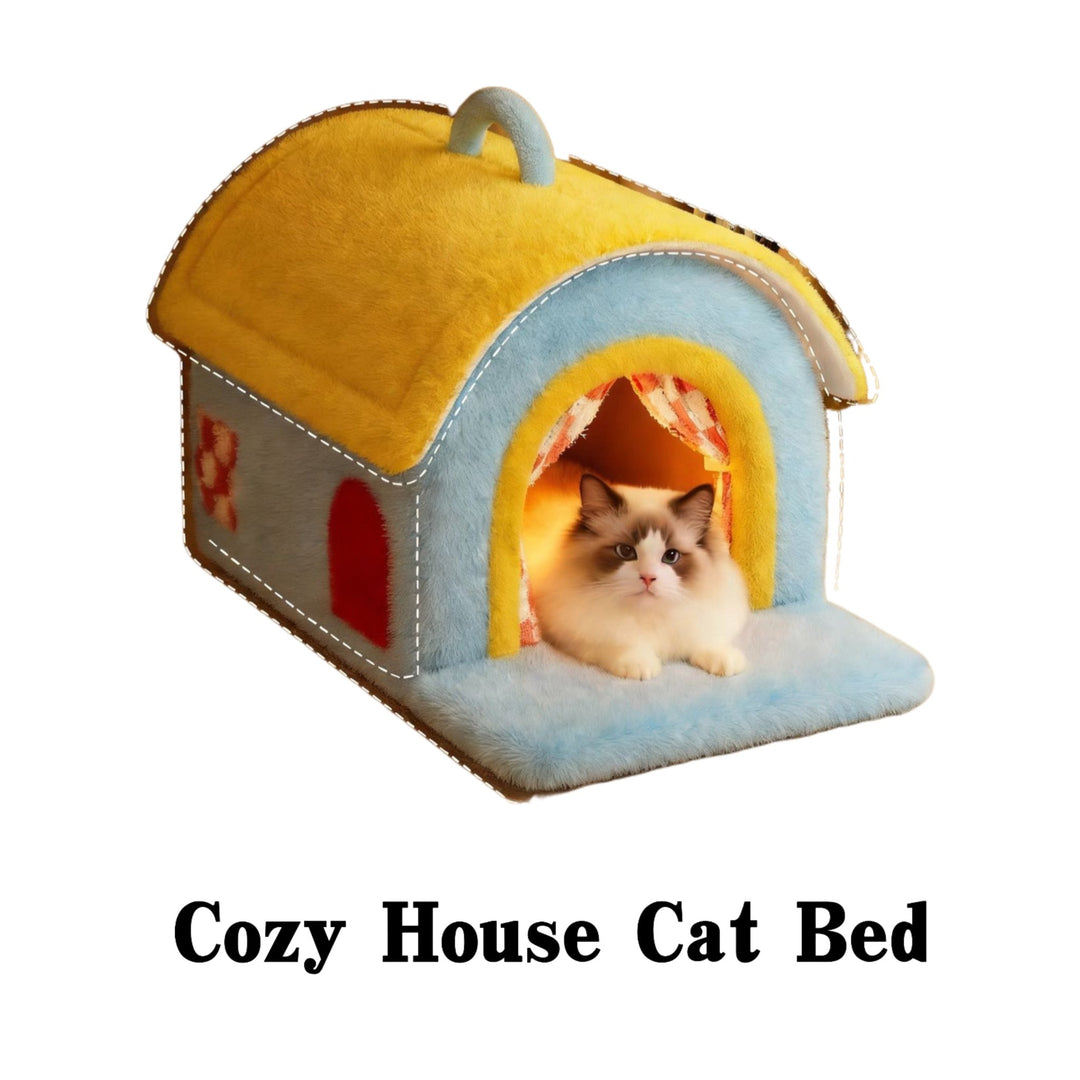 Cozy House Cat Bed - Pawtique