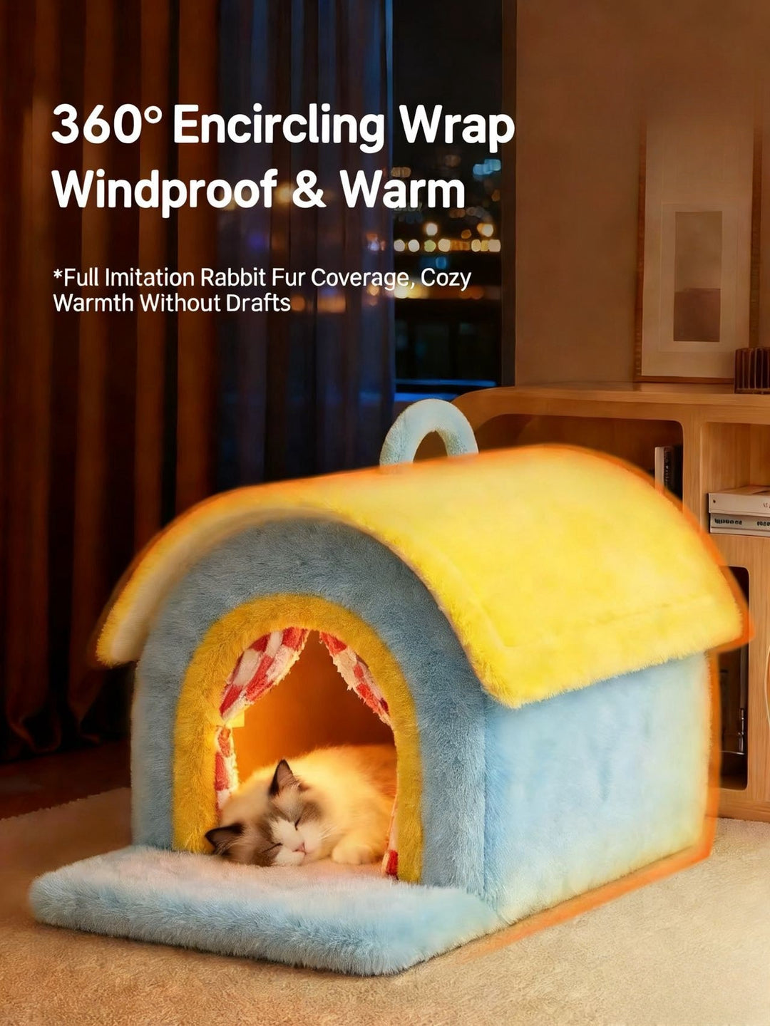 Cozy House Cat Bed - Pawtique