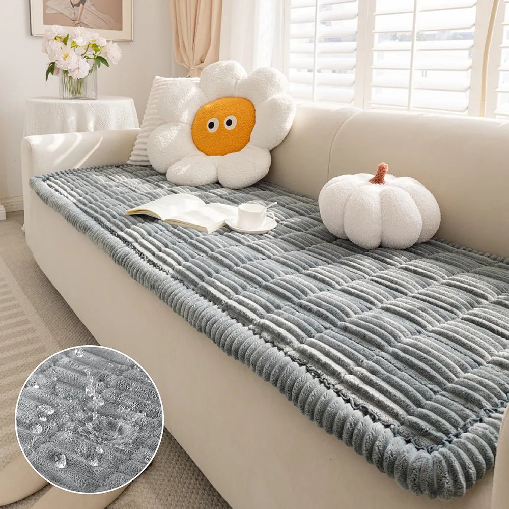 CozyShield™ Waterproof Flannel Sofa Mat - Pawtique