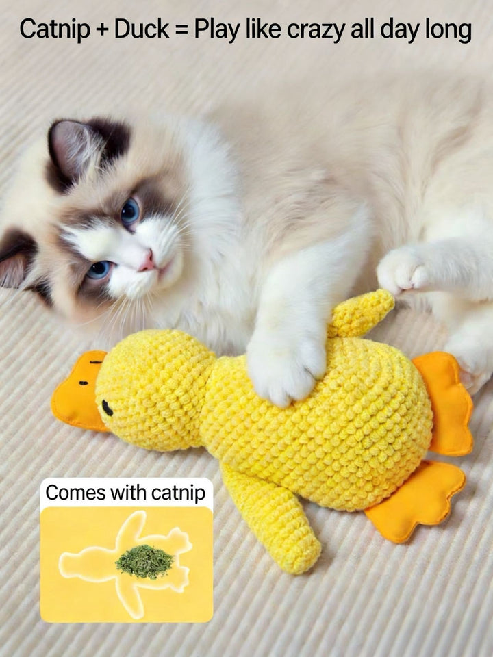 Crispy Paper Mint Duck Cat Toy - Pawtique