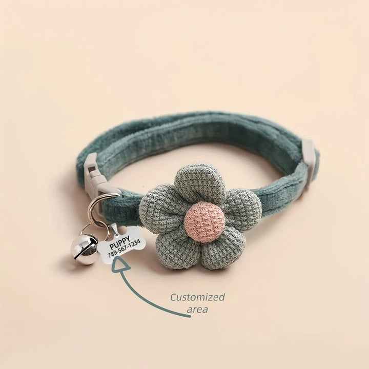 Cute floral dog necklace - Pawtique