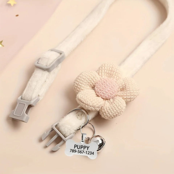 Cute floral dog necklace - Pawtique