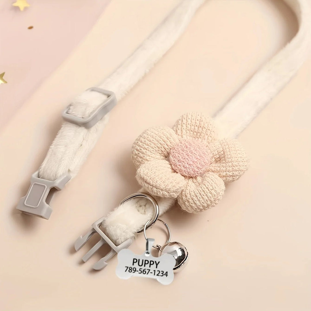 Cute floral dog necklace - Pawtique