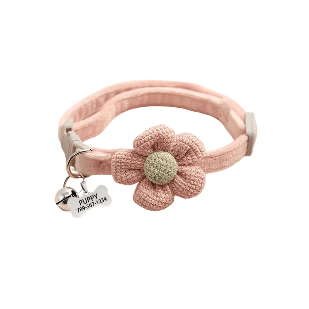 Cute floral dog necklace - Pawtique