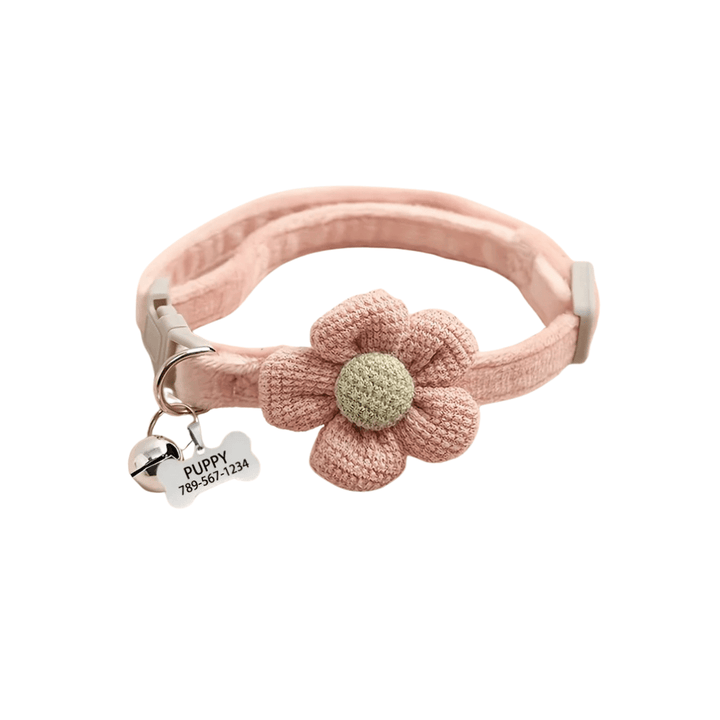 Cute floral dog necklace - Pawtique