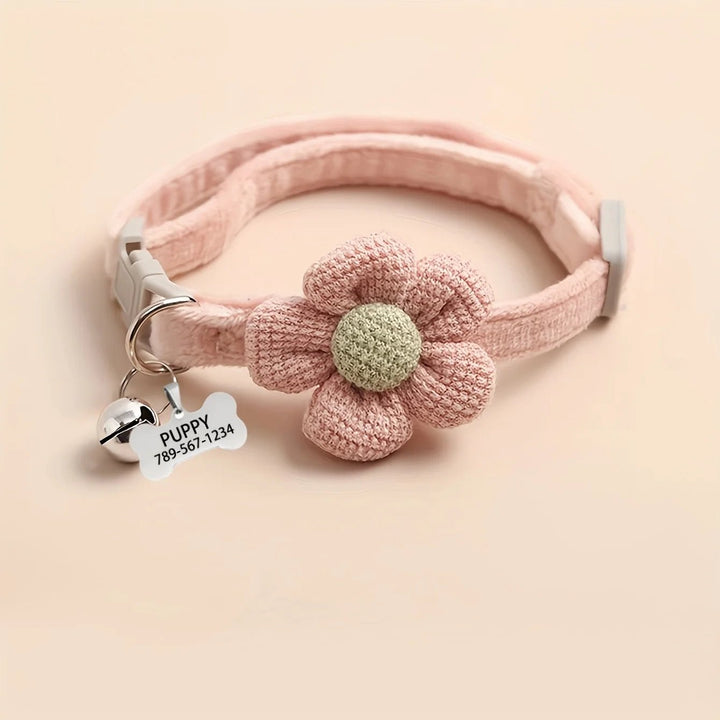 Cute floral dog necklace - Pawtique