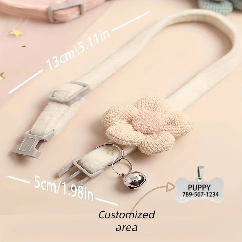 Cute floral dog necklace - Pawtique