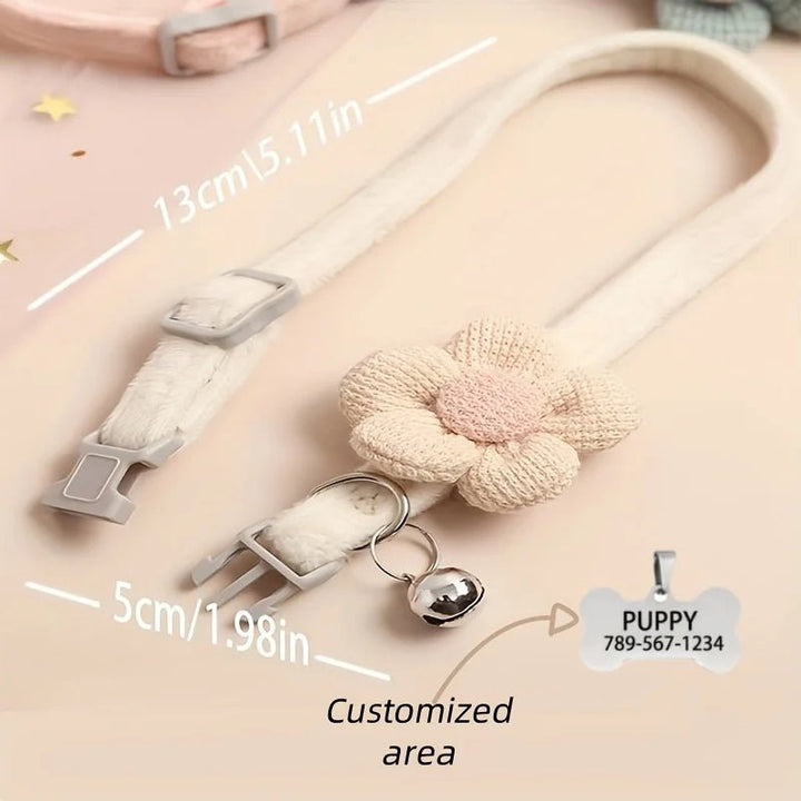 Cute floral dog necklace - Pawtique