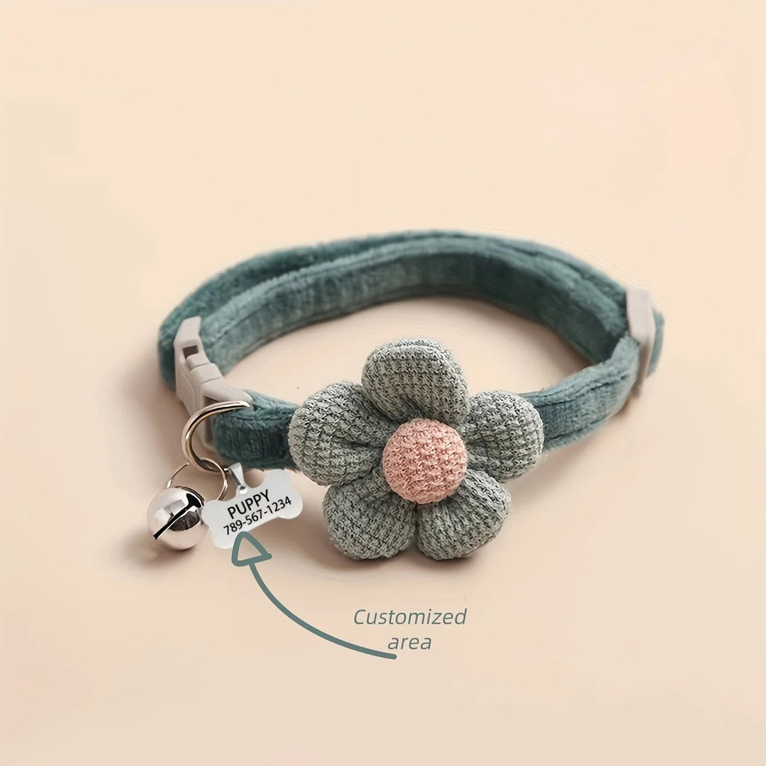 Cute floral dog necklace - Pawtique