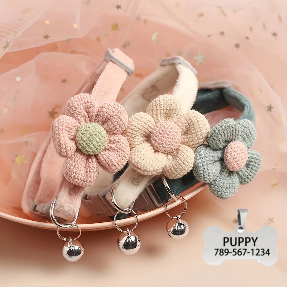Cute floral dog necklace - Pawtique