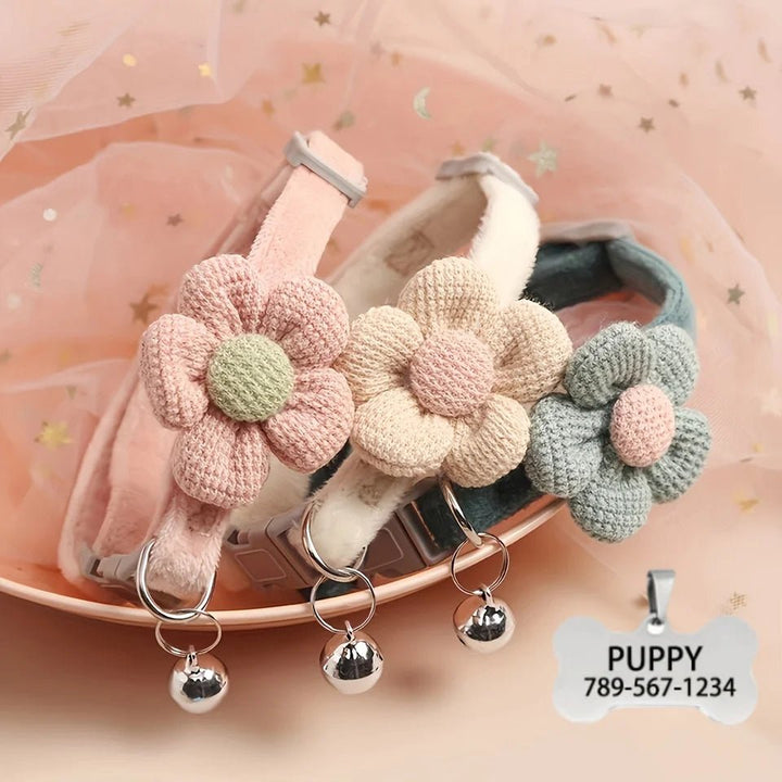 Cute floral dog necklace - Pawtique