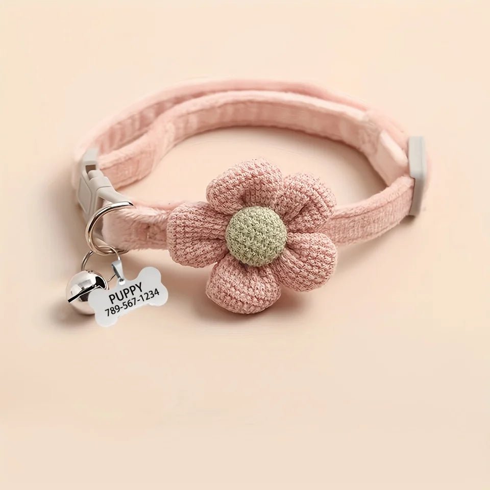 Cute floral dog necklace - Pawtique
