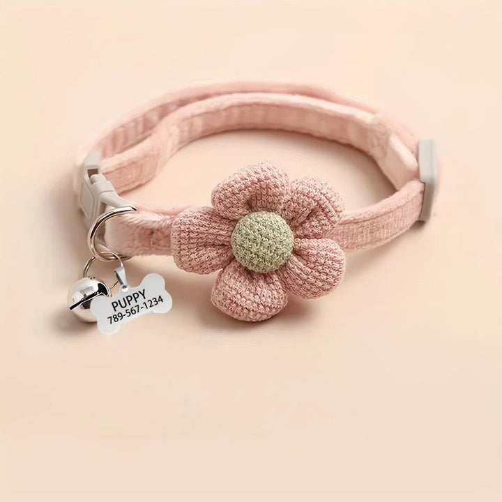 Cute floral dog necklace - Pawtique