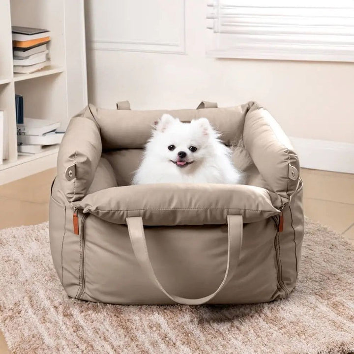 Deluxe Faux Leather Dog Car Seat - Pawtique