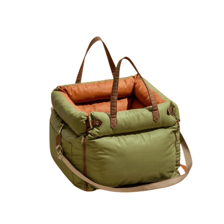 Deluxe Faux Leather Dog Car Seat - Pawtique