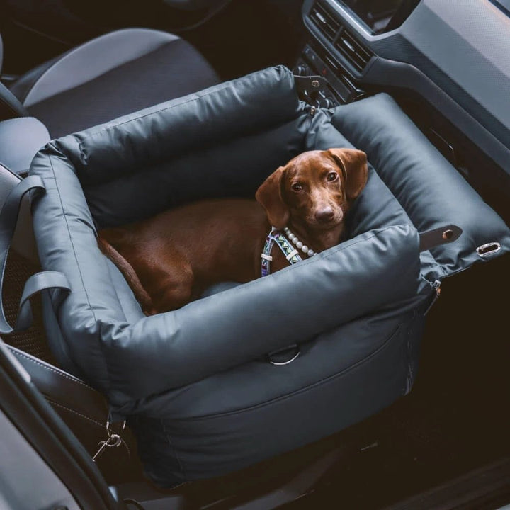 Deluxe Faux Leather Dog Car Seat - Pawtique
