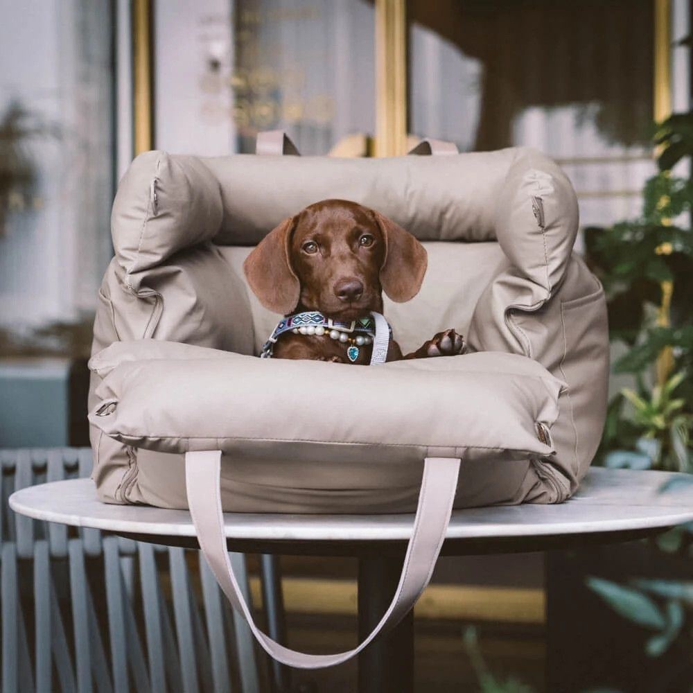 Deluxe Faux Leather Dog Car Seat - Pawtique