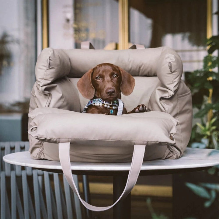 Deluxe Faux Leather Dog Car Seat - Pawtique
