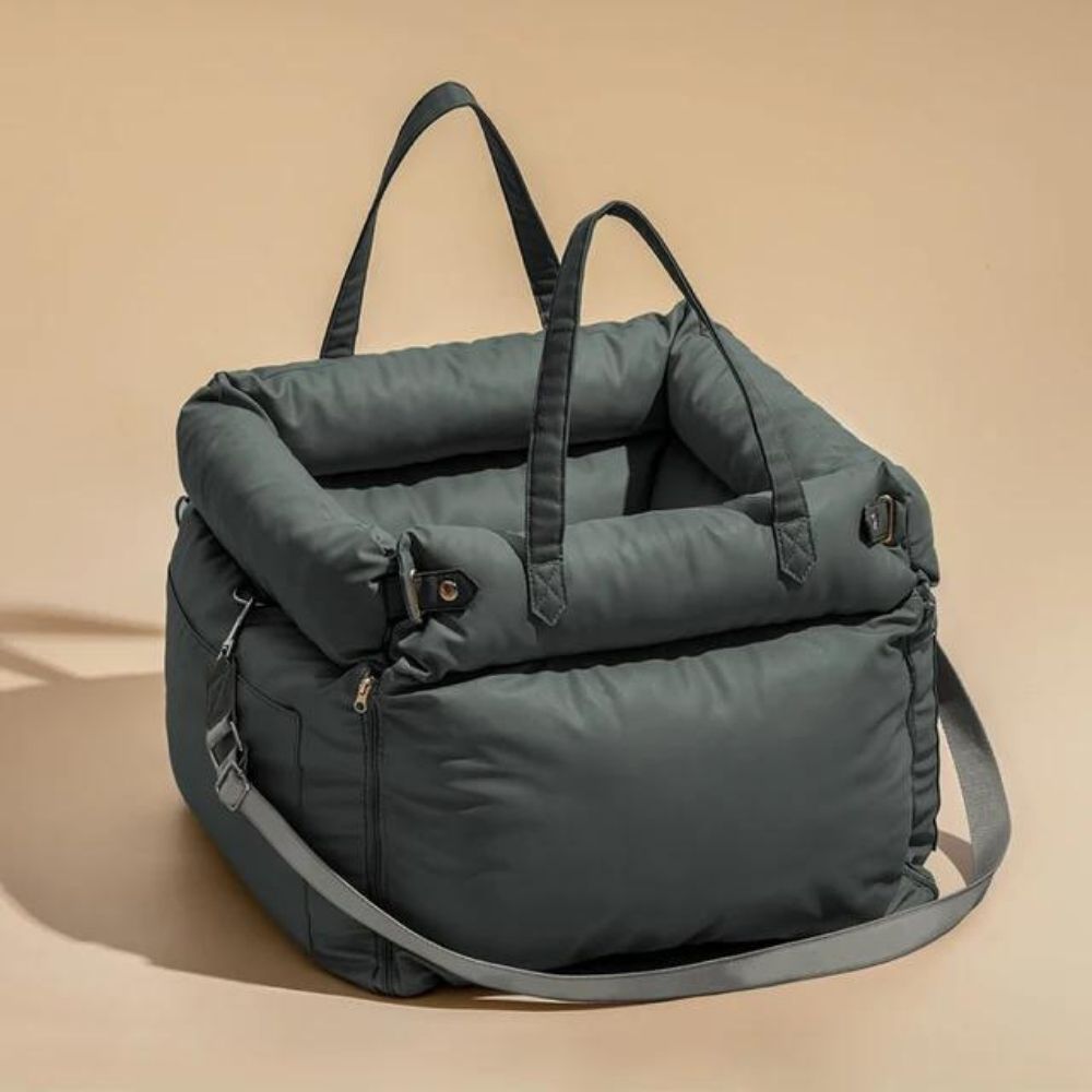 Deluxe Faux Leather Dog Car Seat - Pawtique