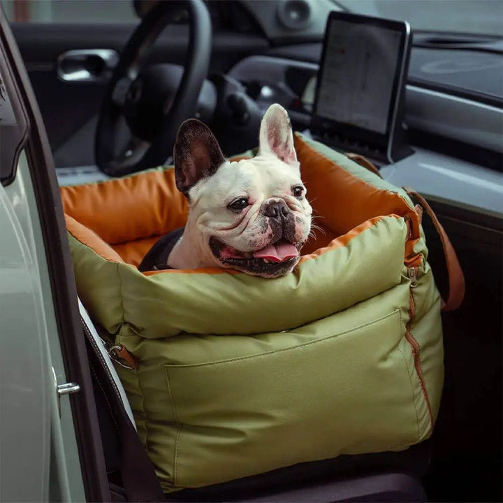 Deluxe Faux Leather Dog Car Seat - Pawtique