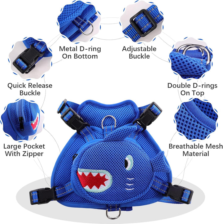 Dog Backpack Harness No - Pull with D - Ring outdoor hiking - Pawtique
