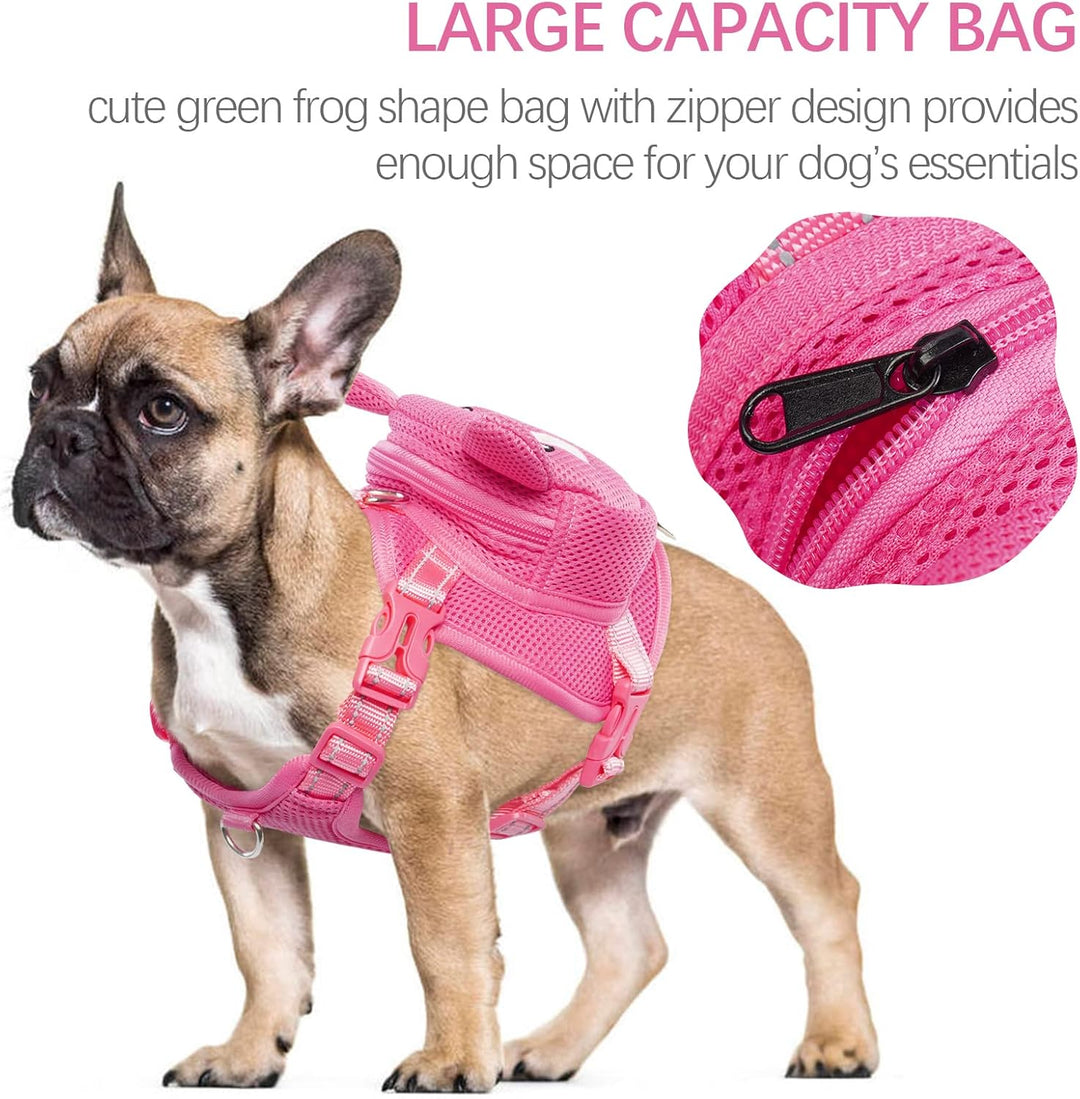 Dog Backpack Harness No - Pull with D - Ring outdoor hiking - Pawtique