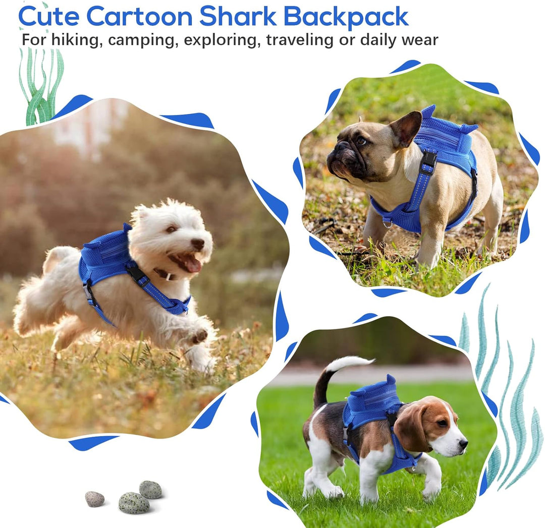 Dog Backpack Harness No - Pull with D - Ring outdoor hiking - Pawtique
