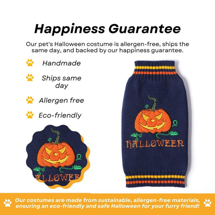 Dog Halloween Costume, Crochet Dog Sweater, Dog Costume for Halloween, Cat Outfit for Halloween, Dog Halloween Dress, Dog Crochet Jumper - Pawtique