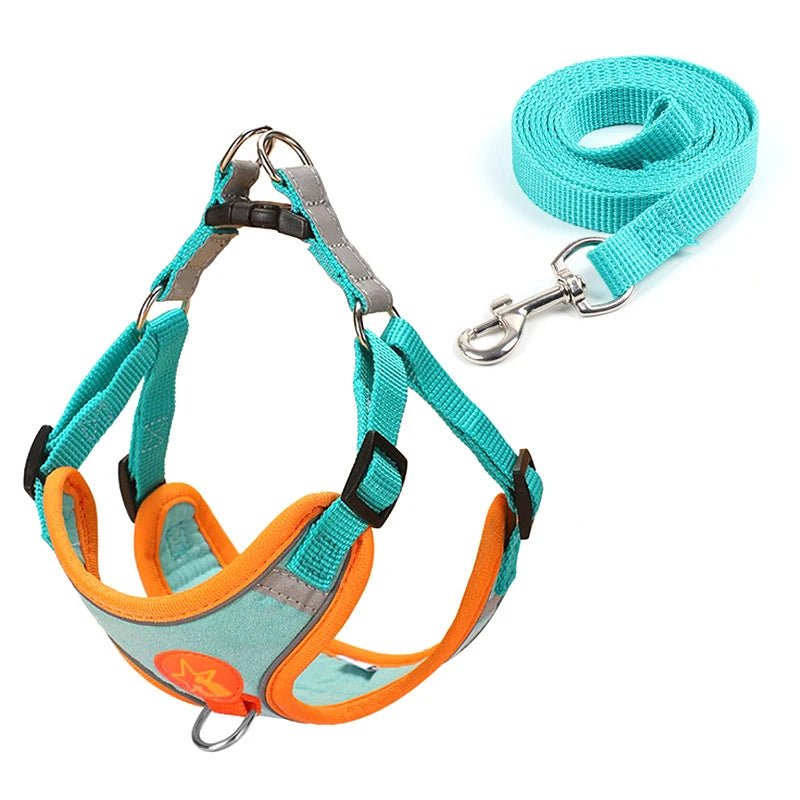 Dogs Harness Vest Walking Traction Rope Reflective Straps Soft Mesh - Pawtique