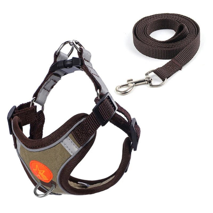 Dogs Harness Vest Walking Traction Rope Reflective Straps Soft Mesh - Pawtique