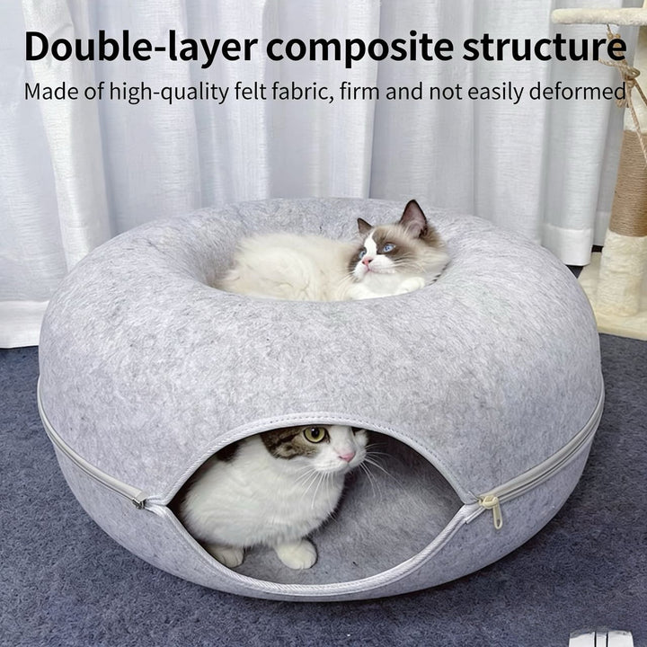 Donut Tunnel Cat Bed - Pawtique