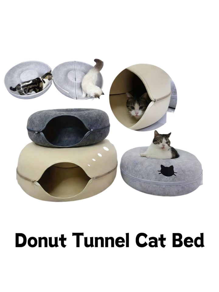 Donut Tunnel Cat Bed - Pawtique