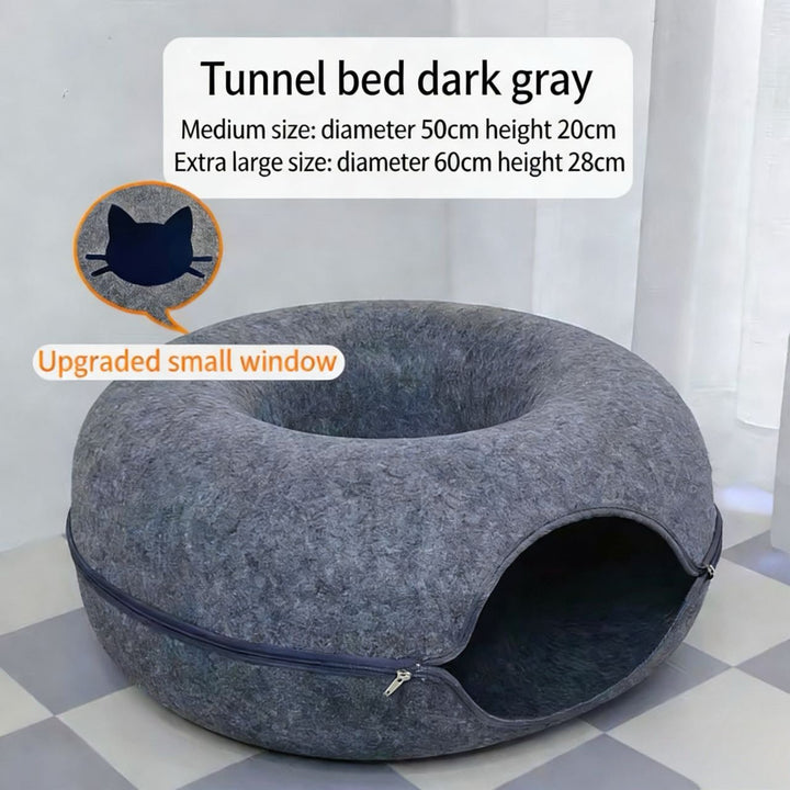 Donut Tunnel Cat Bed - Pawtique