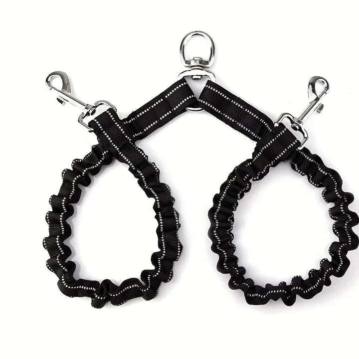 Double Dog Leash - Shock Absorbing - Pawtique