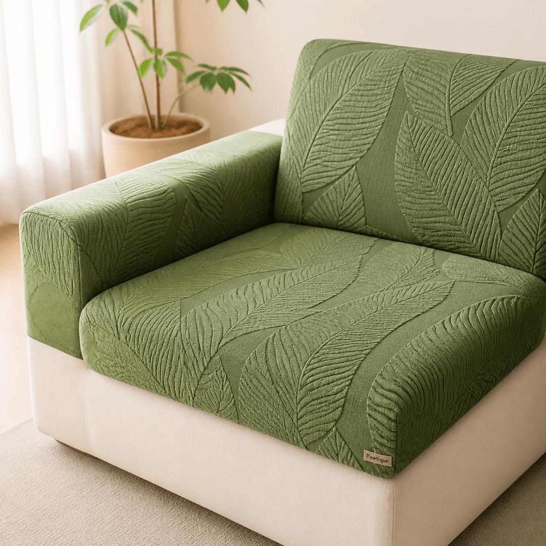 EverLeaf Water-Resistant Stretch Jacquard Sectional Couch Cover - Pawtique