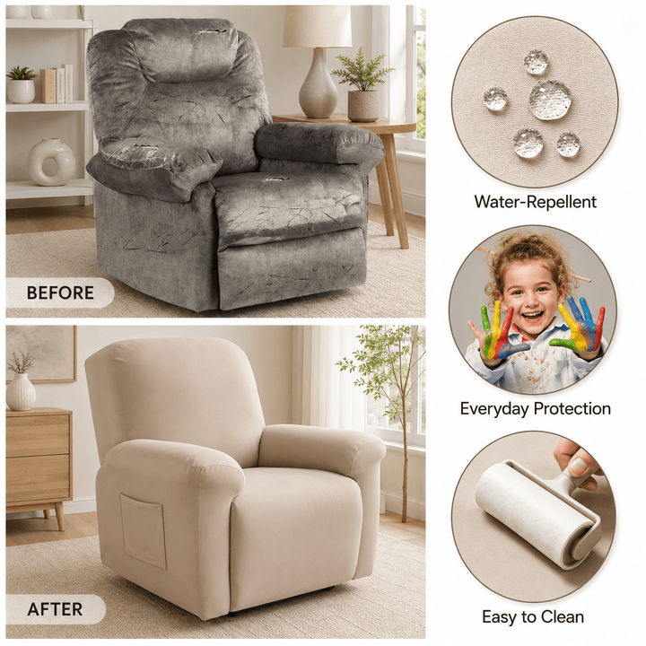 FlexShield Water-Repellent Stretch Recliner &amp; Sofa Cover - Pawtique