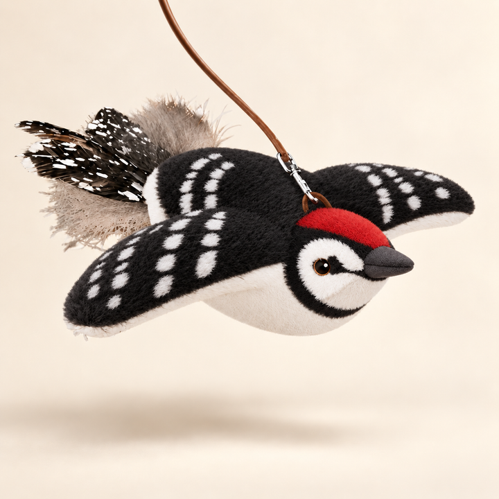 Pawtique FlutterMimic woodpecker motion bird cat toy