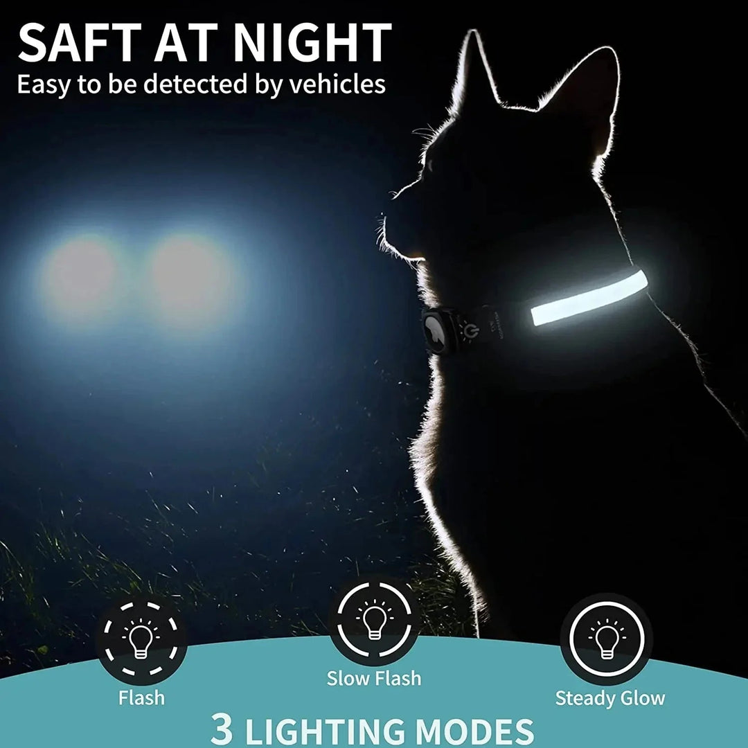 GlowTrack Airtag Dog Collar - Pawtique