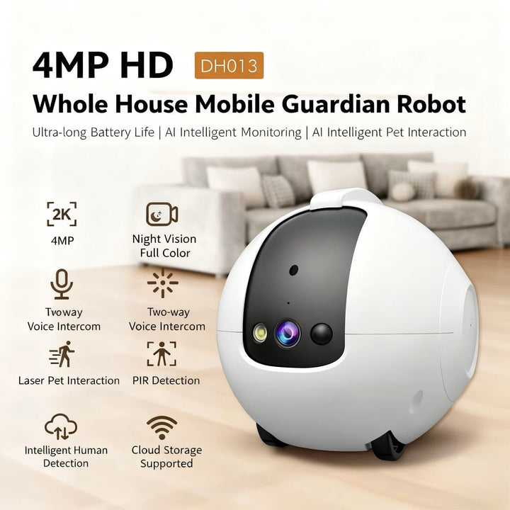 Goldenhour Indoor Pet Monitor - Your Watchful Eyes &amp; Playful Pal, Anytime, Anywhere! - Pawtique