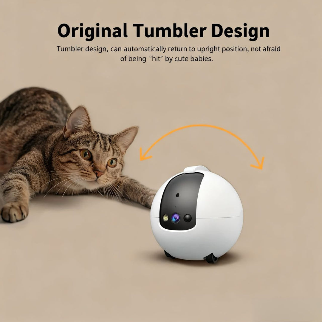 Goldenhour Indoor Pet Monitor - Your Watchful Eyes &amp; Playful Pal, Anytime, Anywhere! - Pawtique