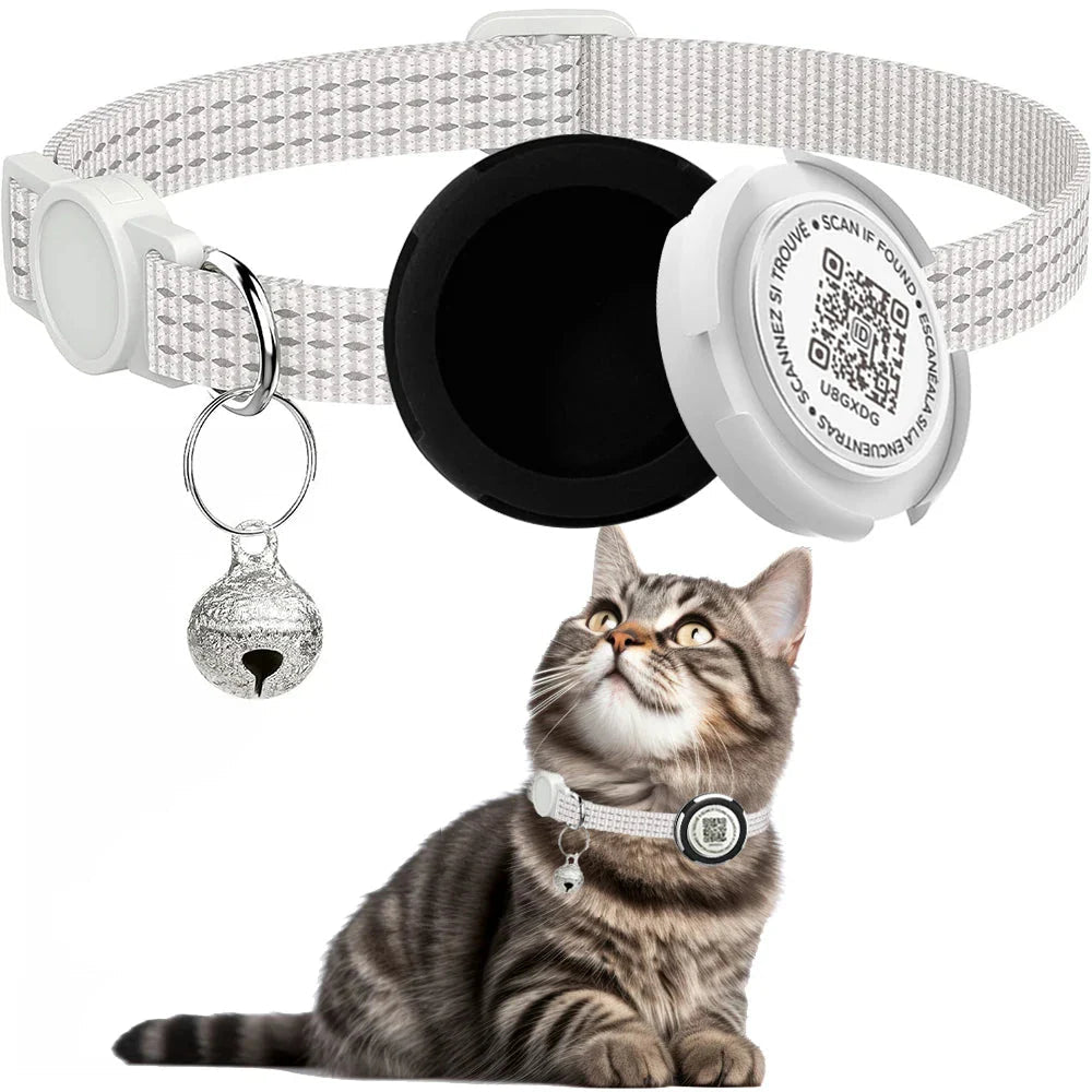 GPS Cat Collar with Airtag Holder &amp;amp; Reflection - Pawtique