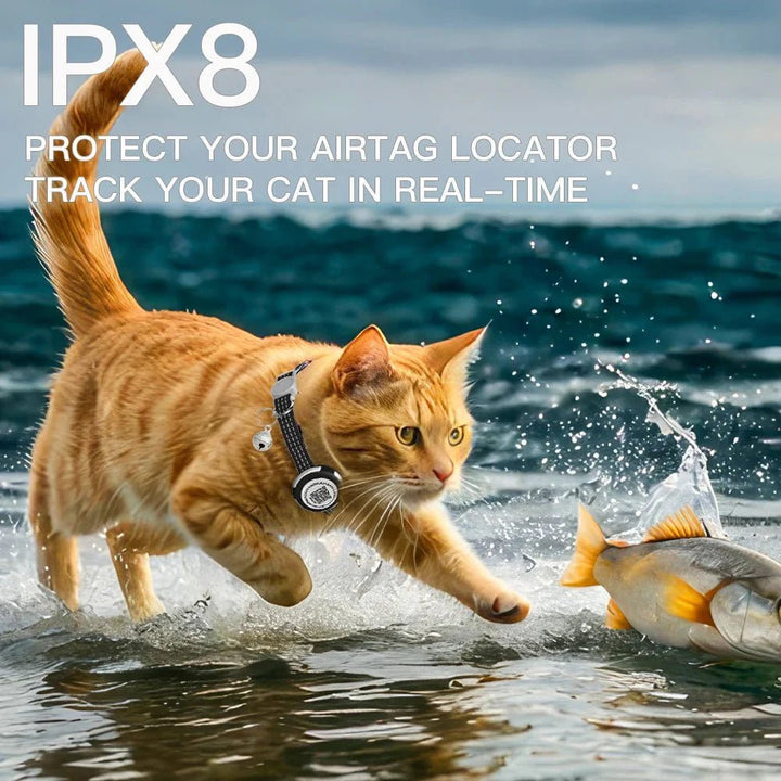 GPS Cat Collar with Airtag Holder &amp;amp; Reflection - Pawtique