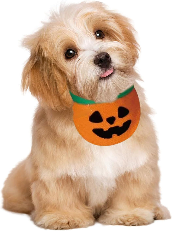 Halloween Ghost Dog Bandana Costume Dog Scarf Bib Cute Puppy Bandanas Outfit for Small Medium Dogs Cats Pet Apparel (2PCS) - Pawtique